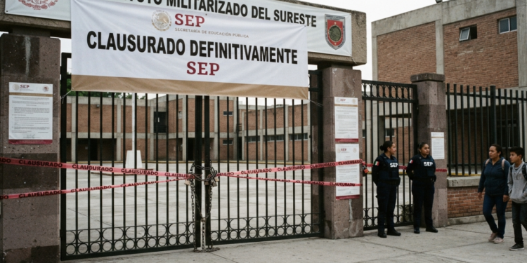 SEP ordena el cierre de escuelas militarizadas civiles en todo el país para el ciclo 2026-2027
